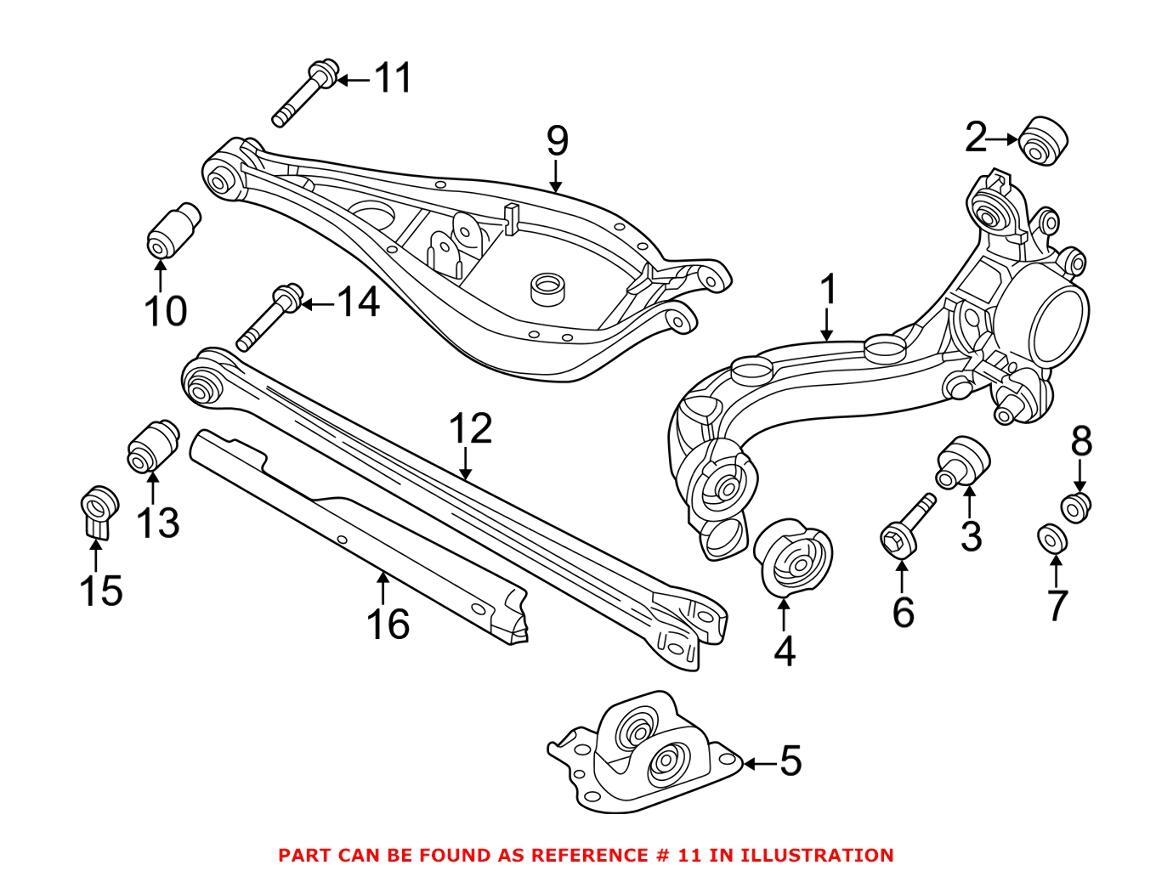 BMW Hex Bolt (w/ Washer) (M12x1.5x88) 33321090693